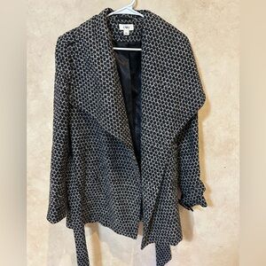 Cato wool textured belted Women's coat size large